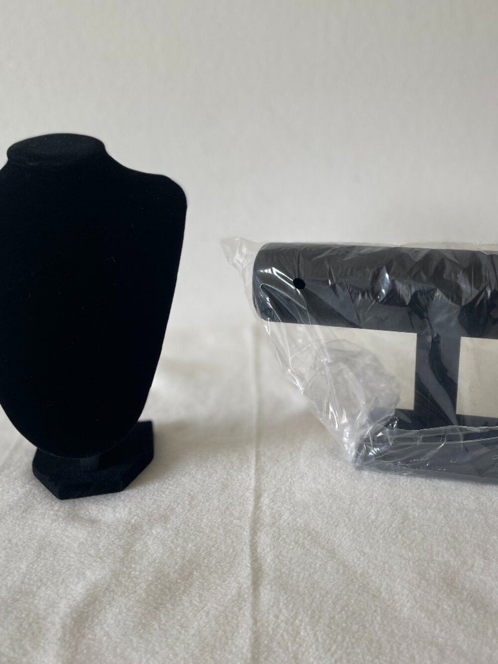Black Velvet Necklace and Bracelet Jewelry Display Stands Stands- UNUSED